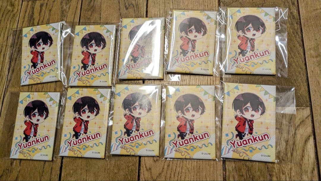 カラフルピーチ　ゆあんくん バッジ 10個セット yuan kun