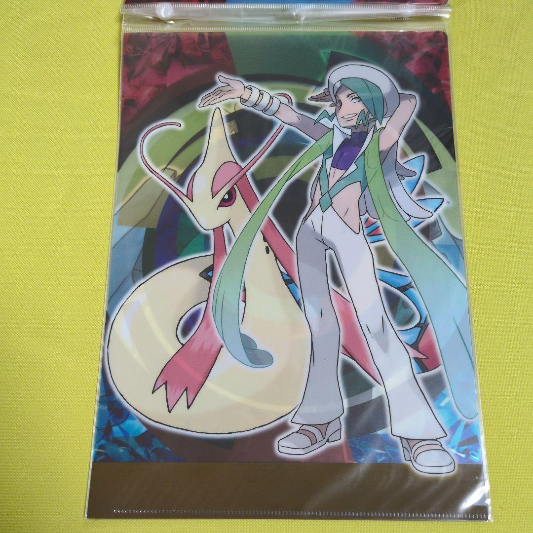 値下げ◆ポケモンクリアファイル　OA　主人公/ジムリーダー/四天王/チャンピオン