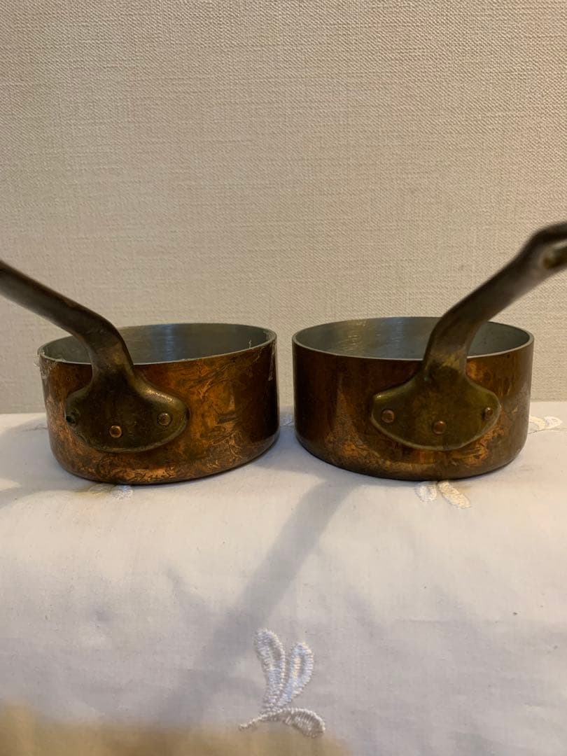 【COPPER WARE JAPAN 90】　銅製ソースパン　2個セット