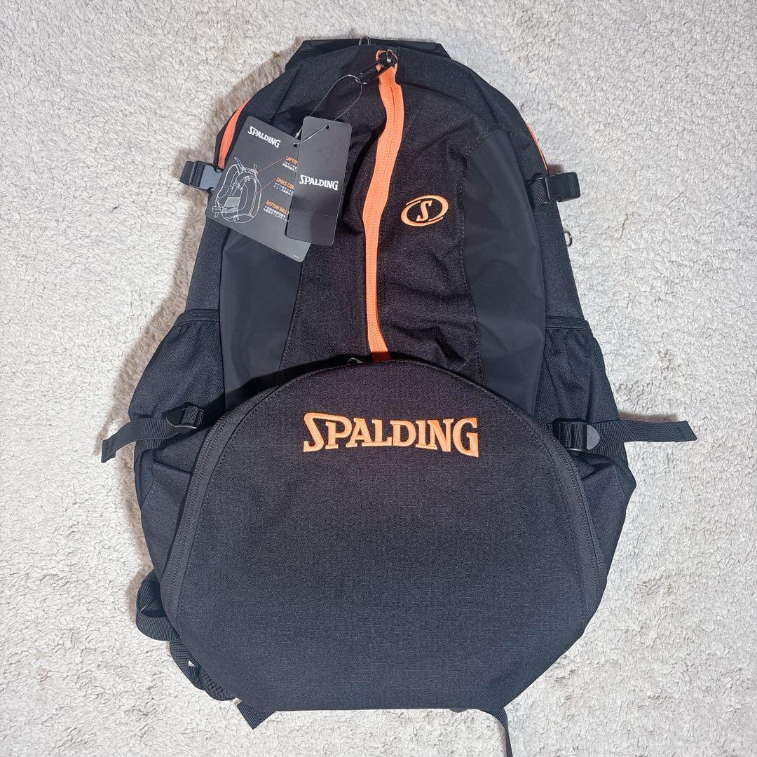 新品　スポルディング　ケイジャー　リュック　オレンジ　バスケ