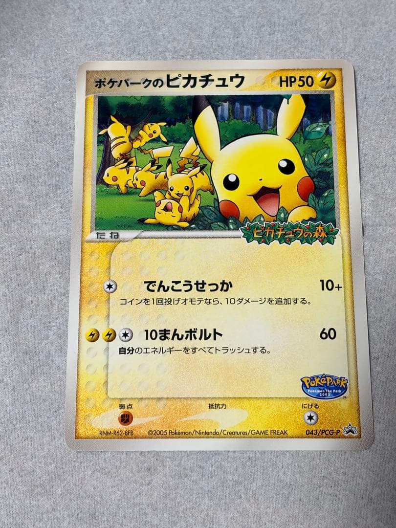 【美品】ポケパークのピカチュウ 043/PCG-P ピカチュウの森 プロモ