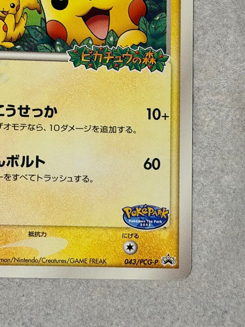 【美品】ポケパークのピカチュウ 043/PCG-P ピカチュウの森 プロモ