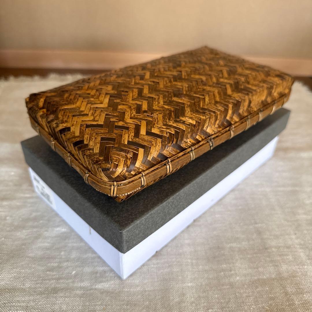 京都　公長斎小菅　虎網代　竹籠　未使用