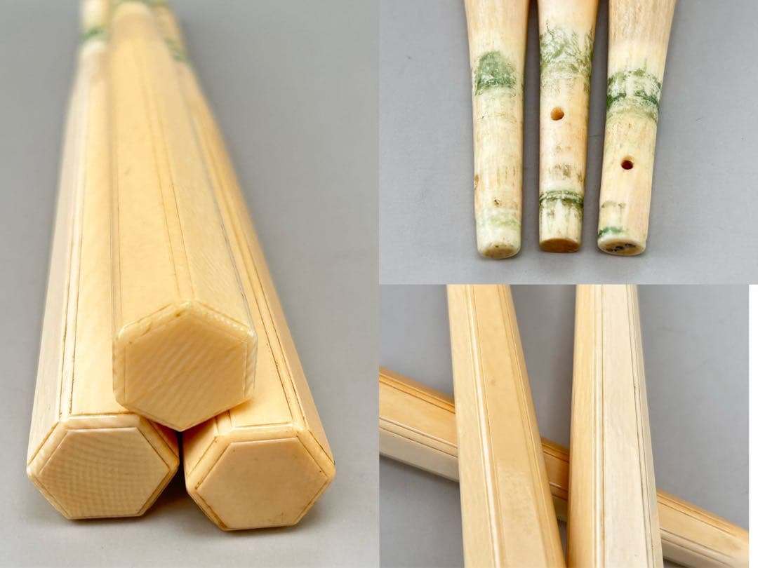 B64 【高級素材】三味線　糸巻　細棹 和楽器 長唄 地唄　天然素材