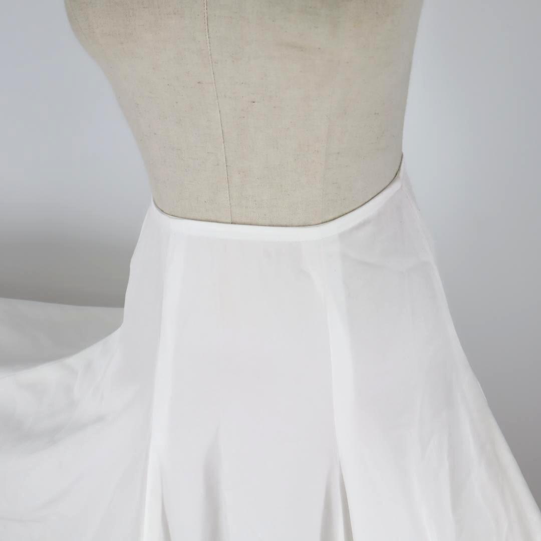 【美品 フラメンコ衣装】ホワイト×レッド ファルダ ペチコート 大きく広がる裾