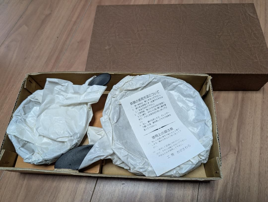 工房おがさわら.卓上ミニパンセット.南部鉄器.新品未使用.小笠原陸兆