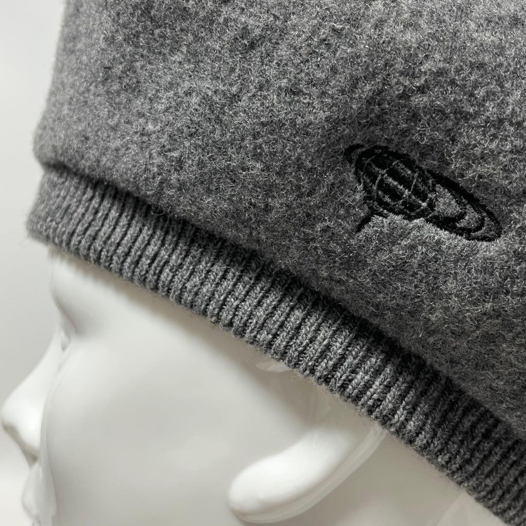 【新品】BEAMS GOLF 日本製ワンポイント刺繍ロゴ ウールハンチングベレー