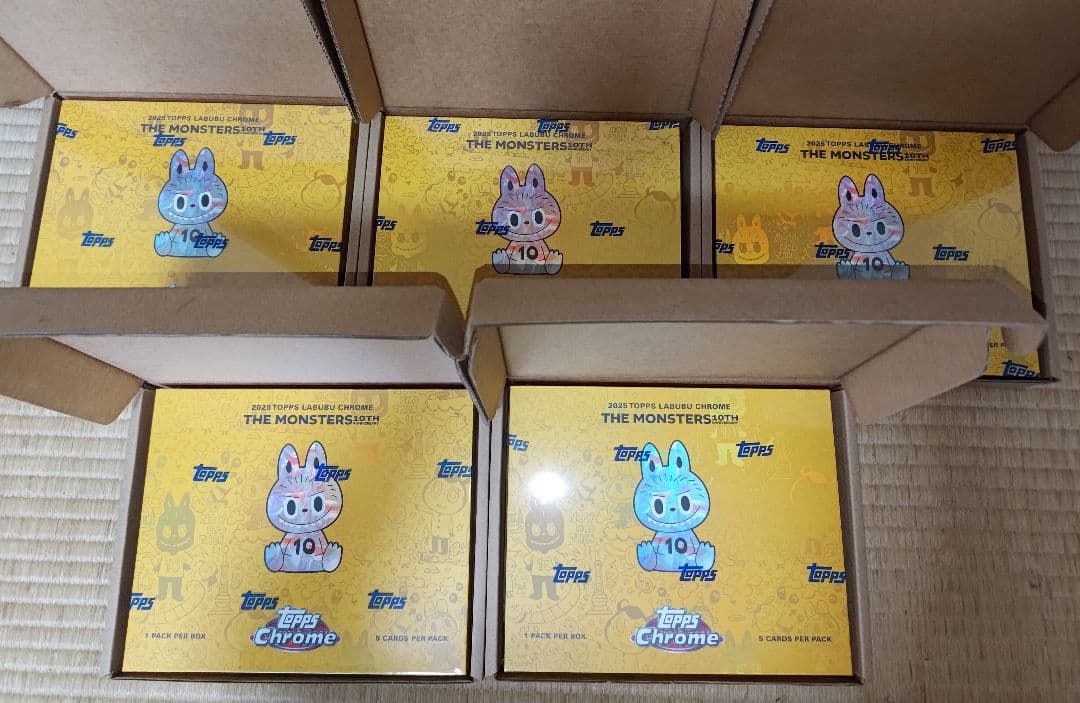 新品未開封 Topps Chrome labubu 10周年記念BOX ラブブ