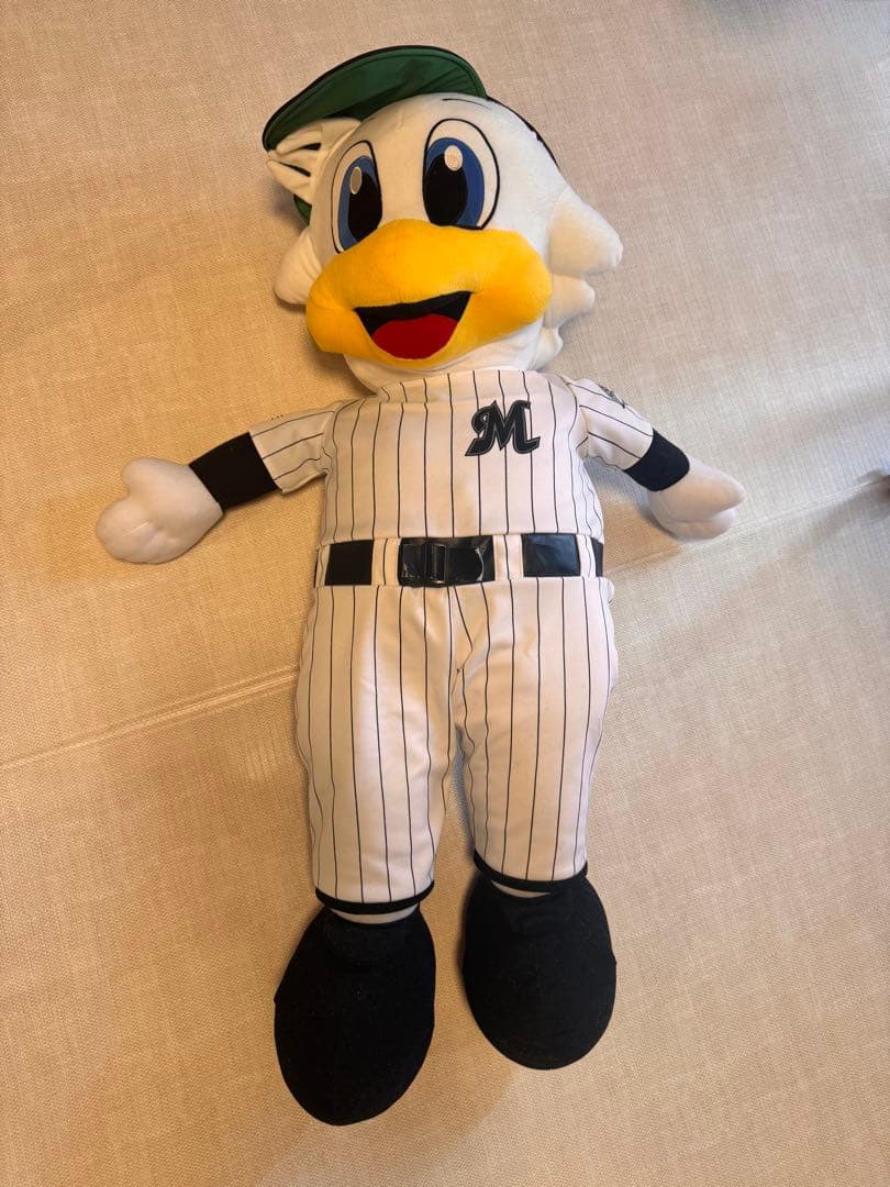 P*す様 【激レア】タグ付き 千葉ロッテマリーンズ マーくん 特大マスコット ぬ