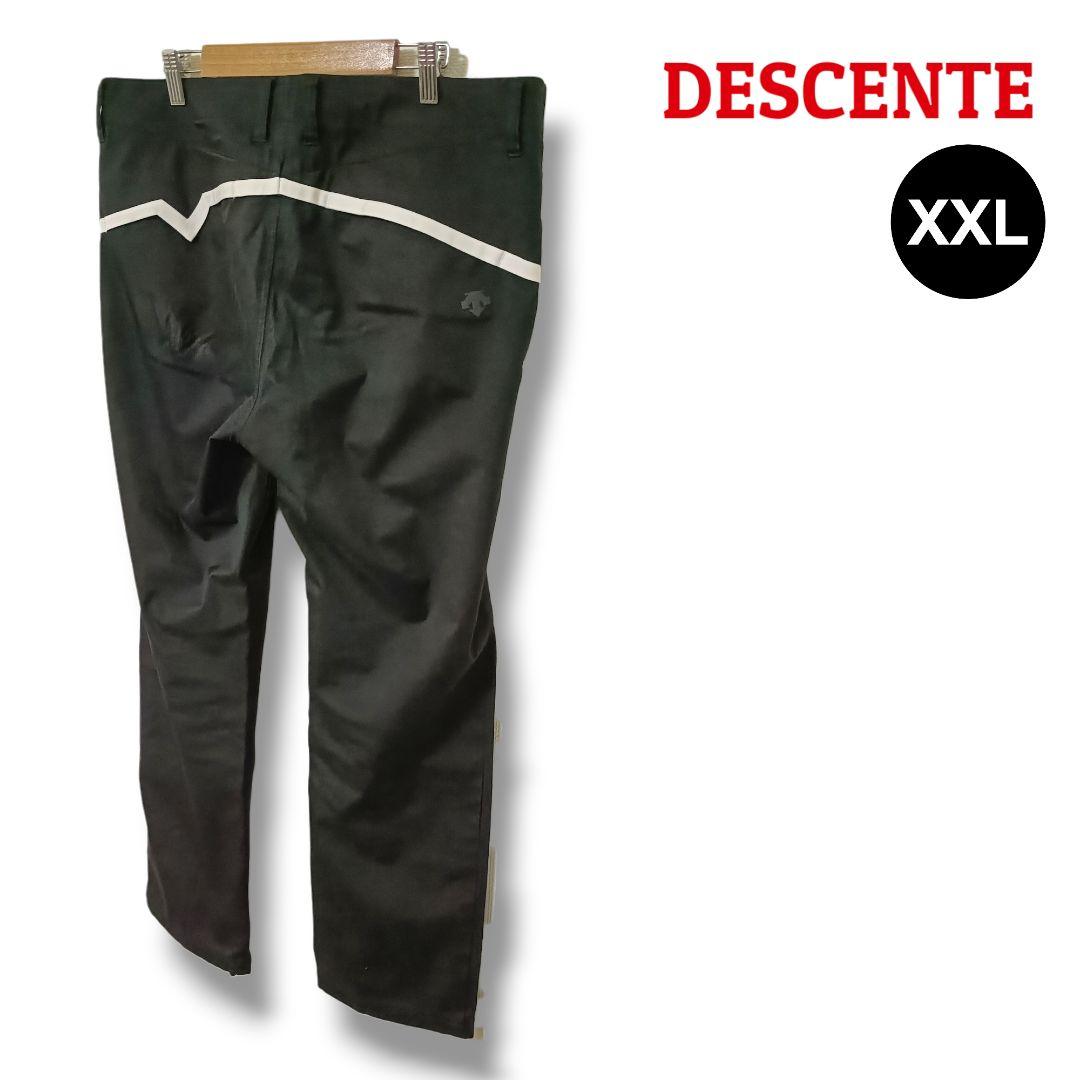 【大人の後ろ姿】DESCENTEデサント パンツ XXL ブラック メンズゴルフ