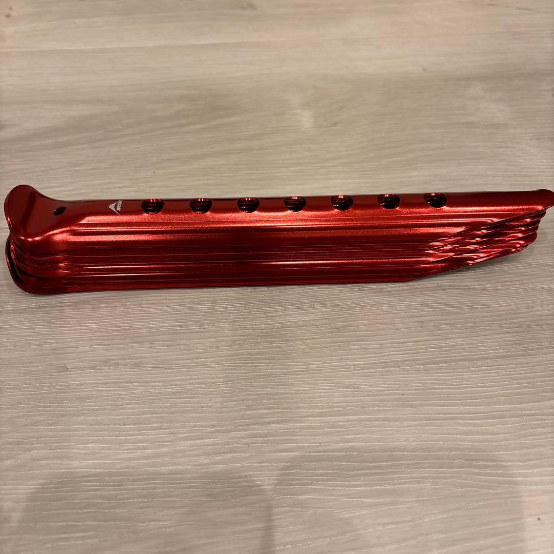 MSR レッドアルミペグ 10本セット