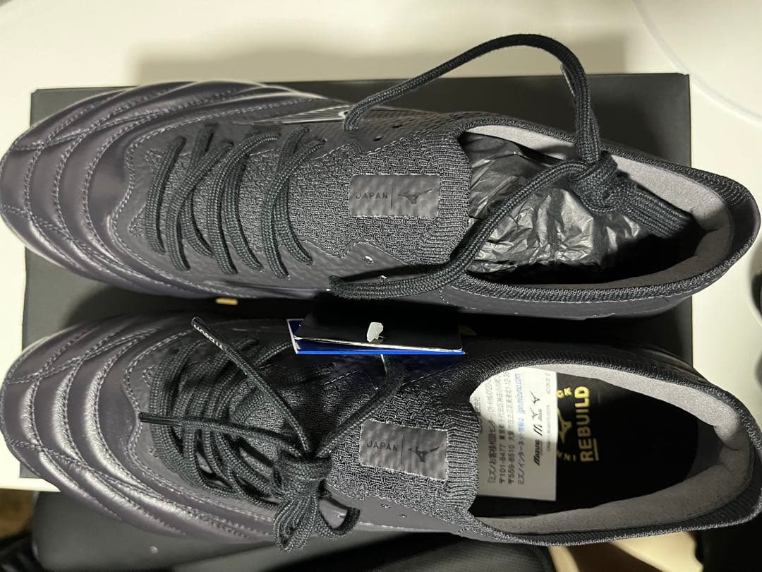 Mizuno モレリアネオβ ブラックサッカーシューズ26.5