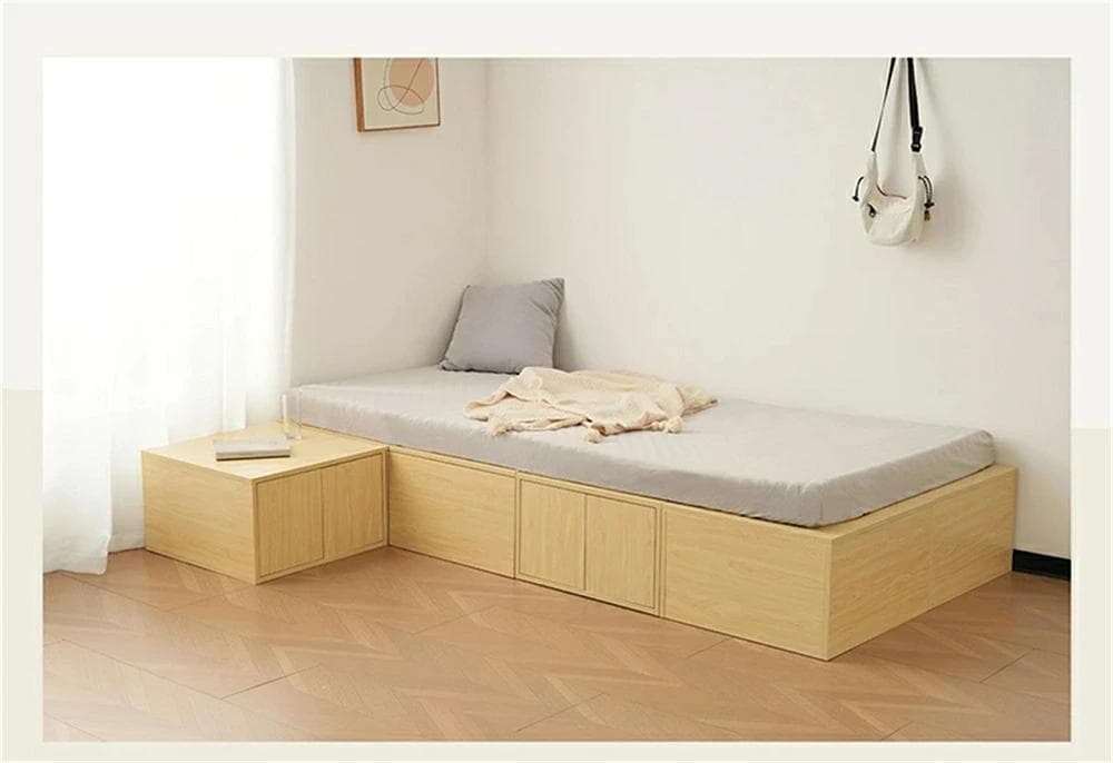 新品　収納ユニットベッド 畳ベッド　収納ベッド収納ボックス 木製ボックス