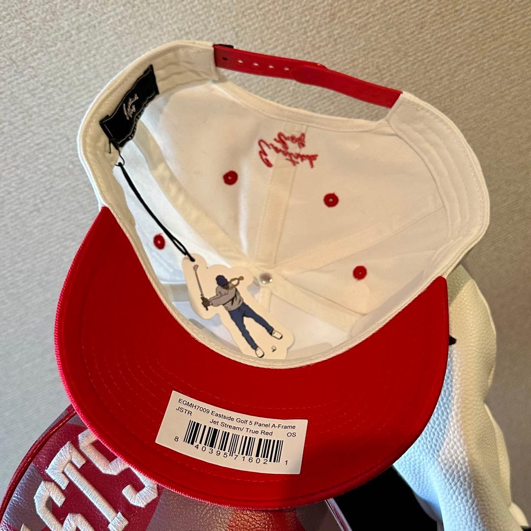 Eastside Golf イーストサイドゴルフ キャップ ホワイト/レッド