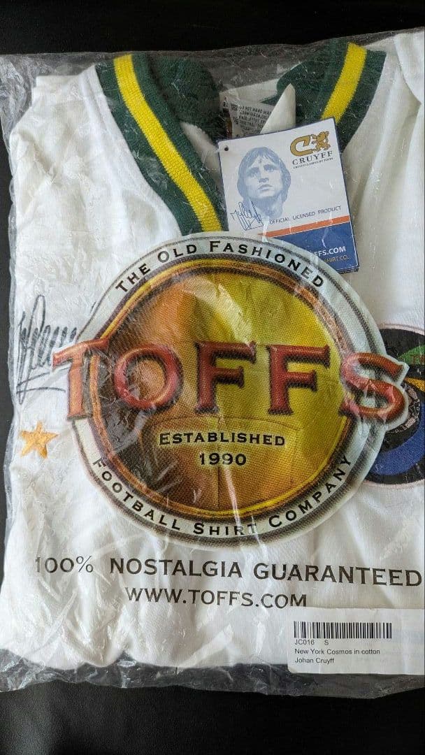 ユニフォーム　ヨハン・クライフ　TOFFS 綿100%　未使用タグ付き