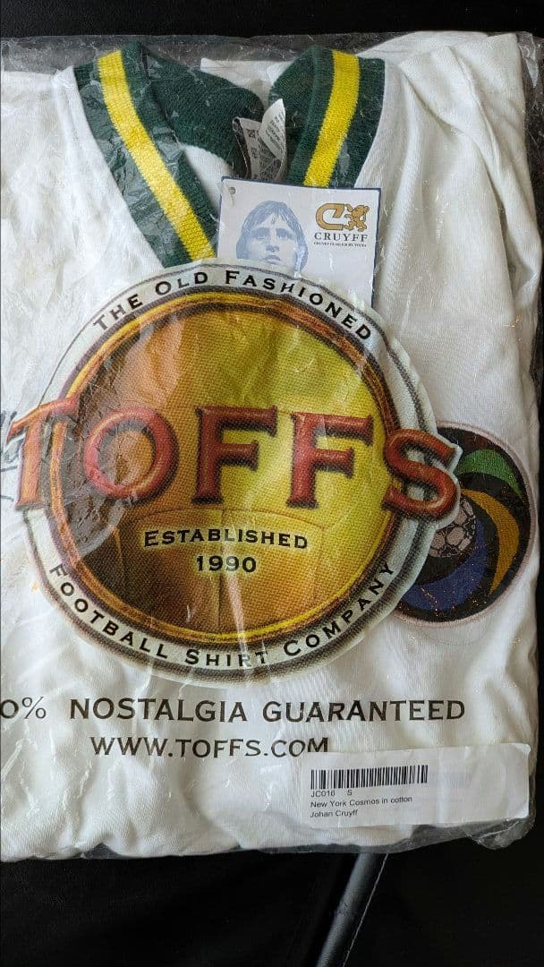 ユニフォーム　ヨハン・クライフ　TOFFS 綿100%　未使用タグ付き