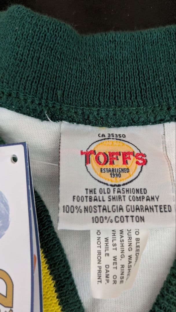 ユニフォーム　ヨハン・クライフ　TOFFS 綿100%　未使用タグ付き