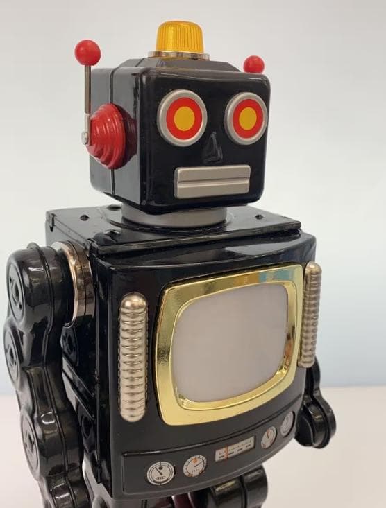 【初期デザイン・確認確認済】メタルハウスのロボットシリーズ　テレビロボット