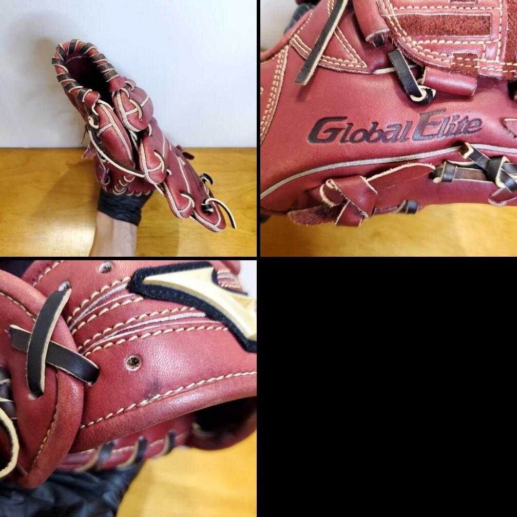 ミズノ グローバルエリート Lシリーズ 唐川型ウェブ 良品 投手用 軟式グローブ