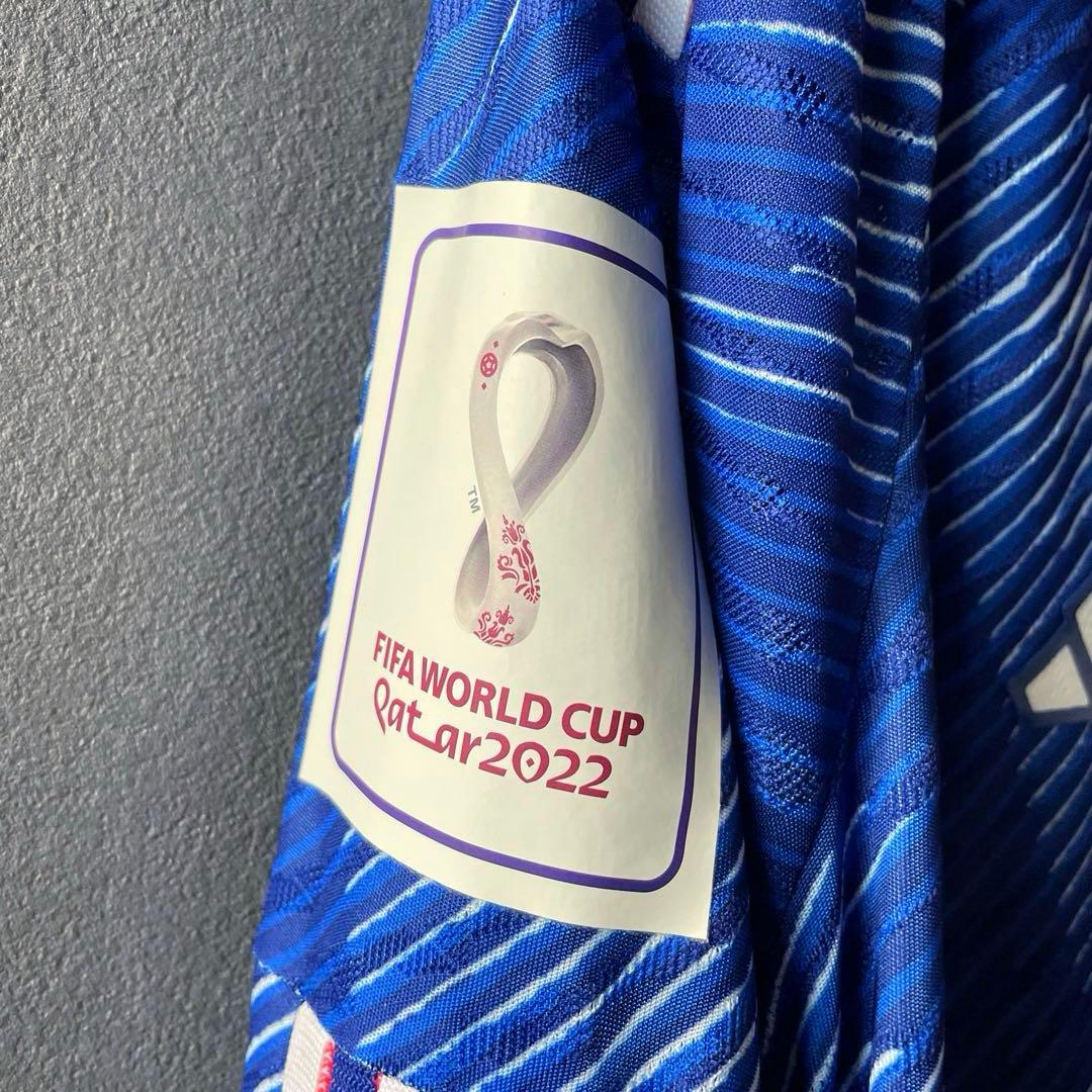 サッカー日本代表ユニフォーム2022 三笘 長袖 オーセンティック W杯 折り紙