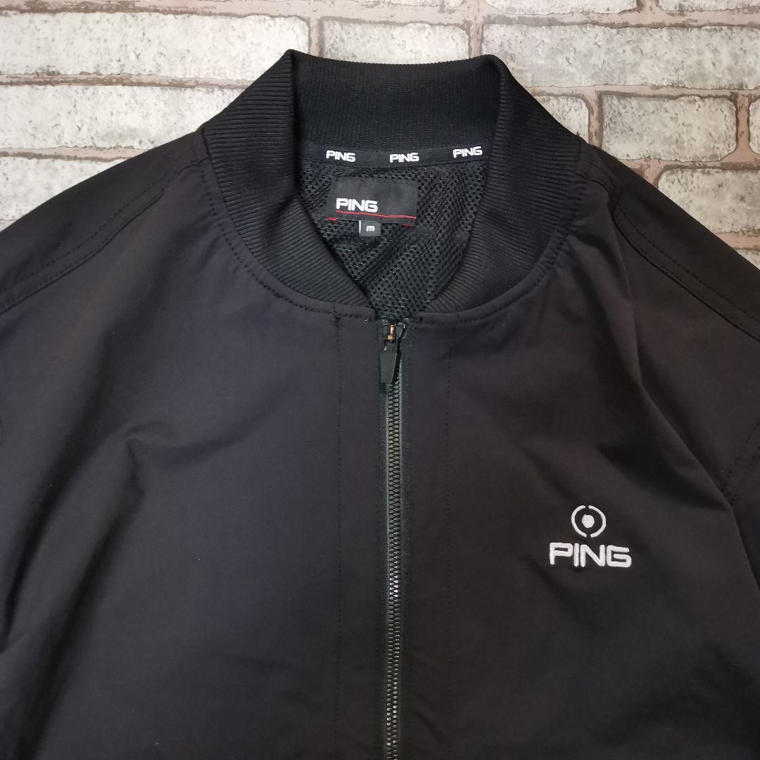 PING ピン ブルゾン ゴルフウェア MA1 ナイロンジャケット コーデュラ