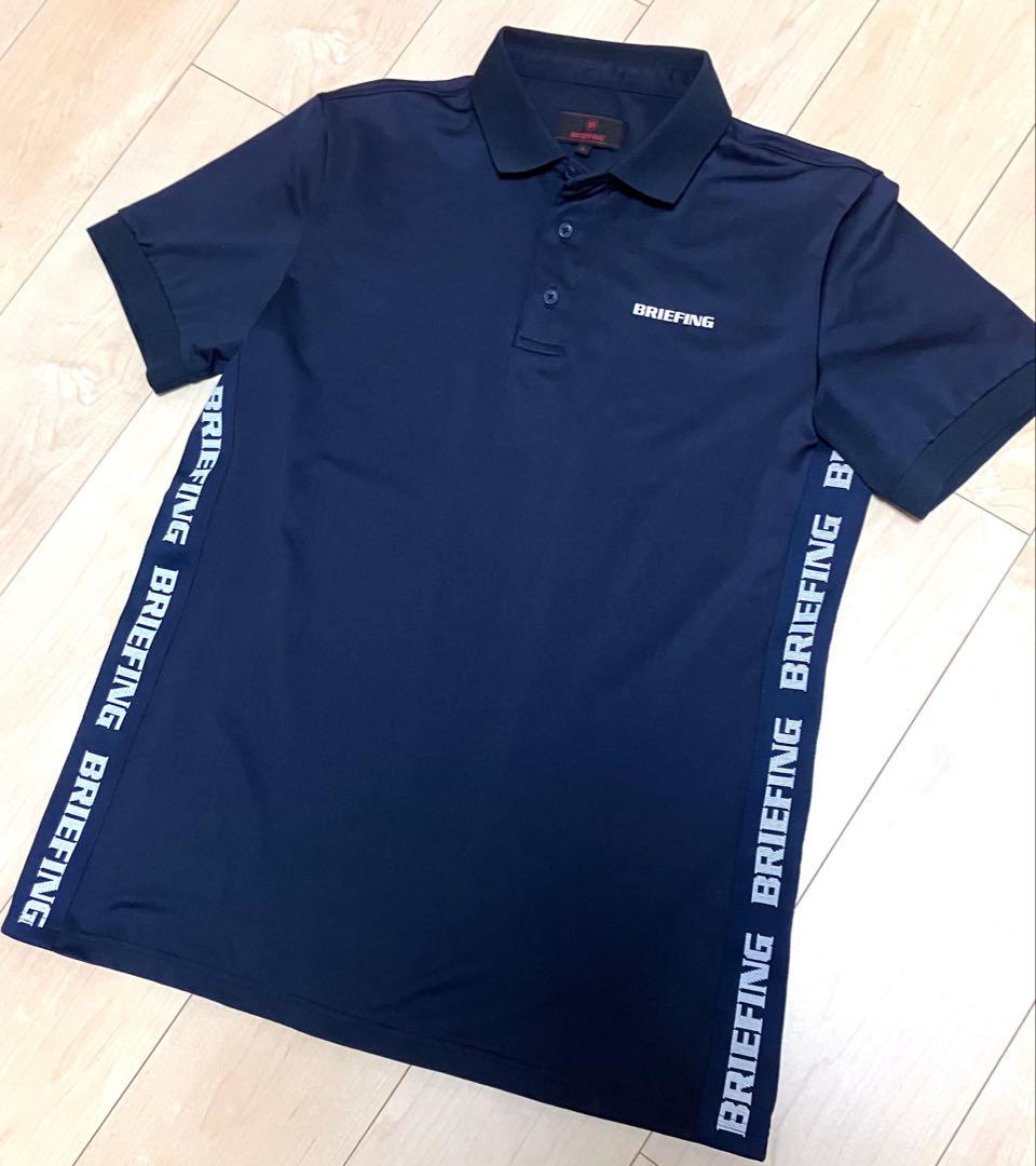 【極美品】BRIEFING ブリーフィング　 ポロシャツ　ネイビー　L
