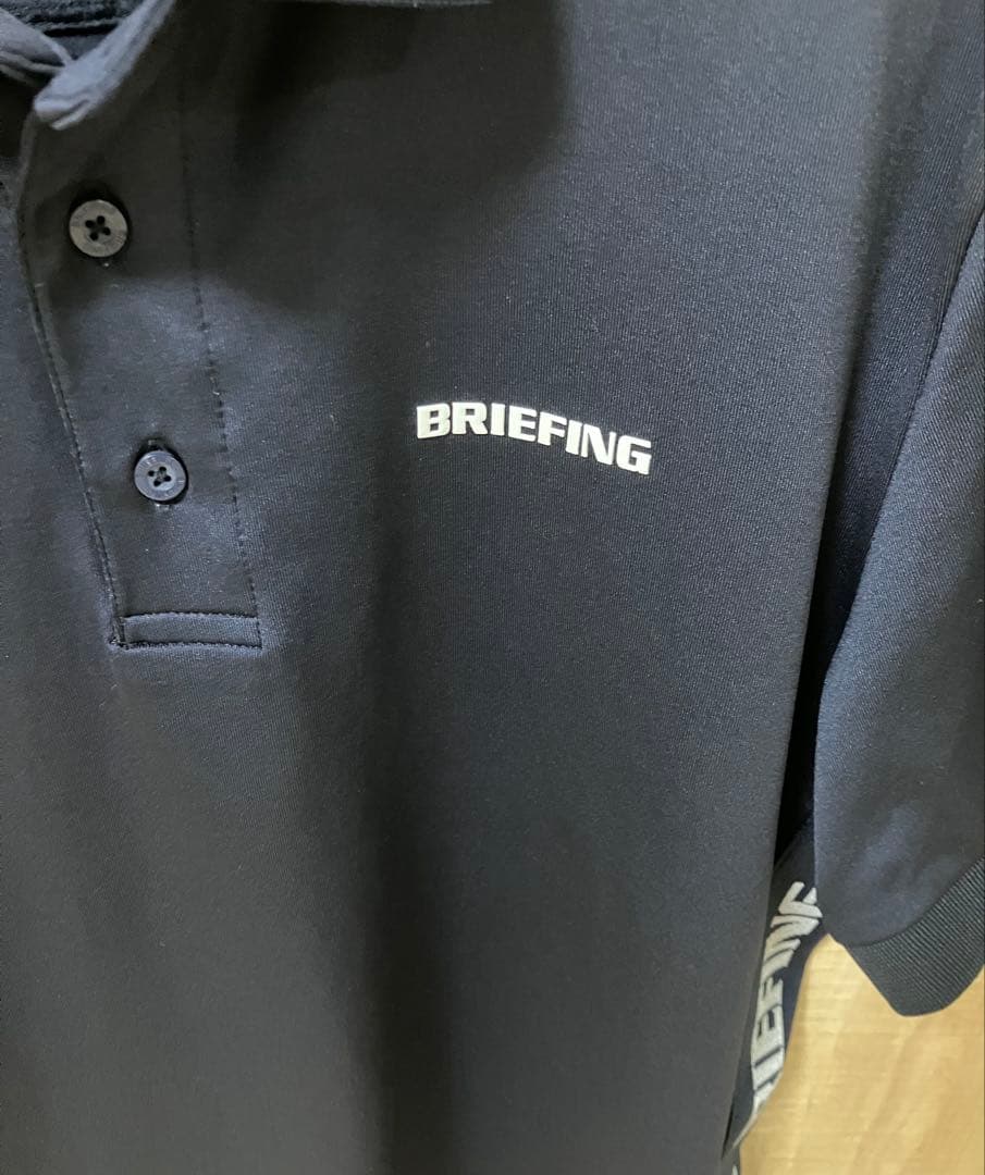 【極美品】BRIEFING ブリーフィング　 ポロシャツ　ネイビー　L