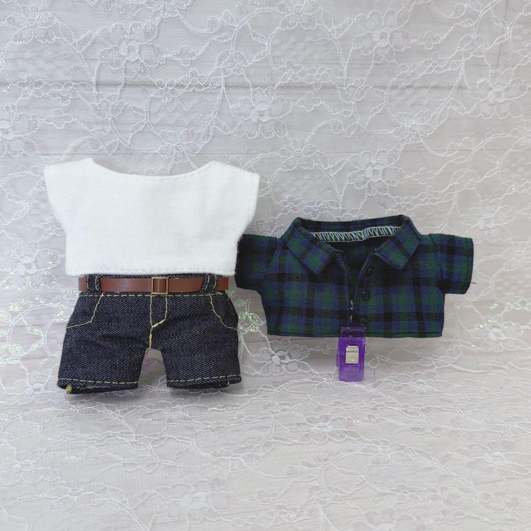 たかたか5様　ぬいタク　ぬい服　チェックコーデ