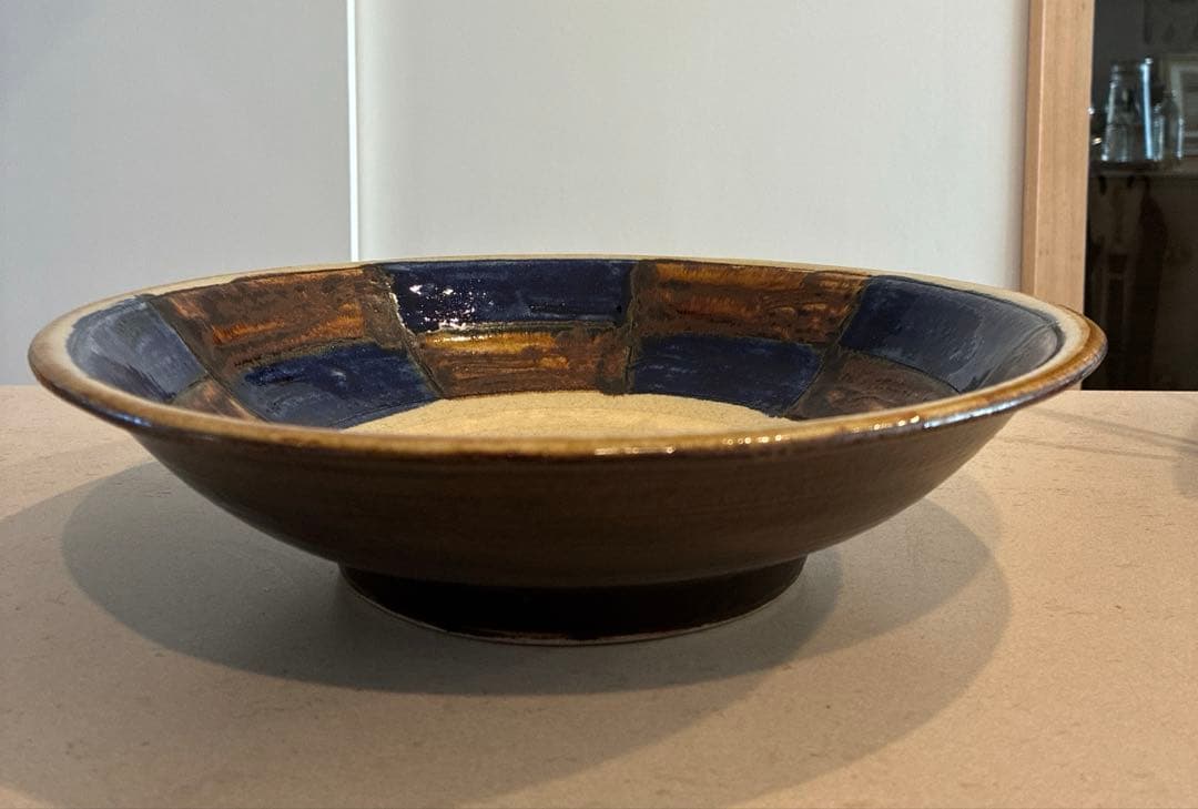 【極美品】やちむん　沖縄陶器　田村窯　30㎝大皿