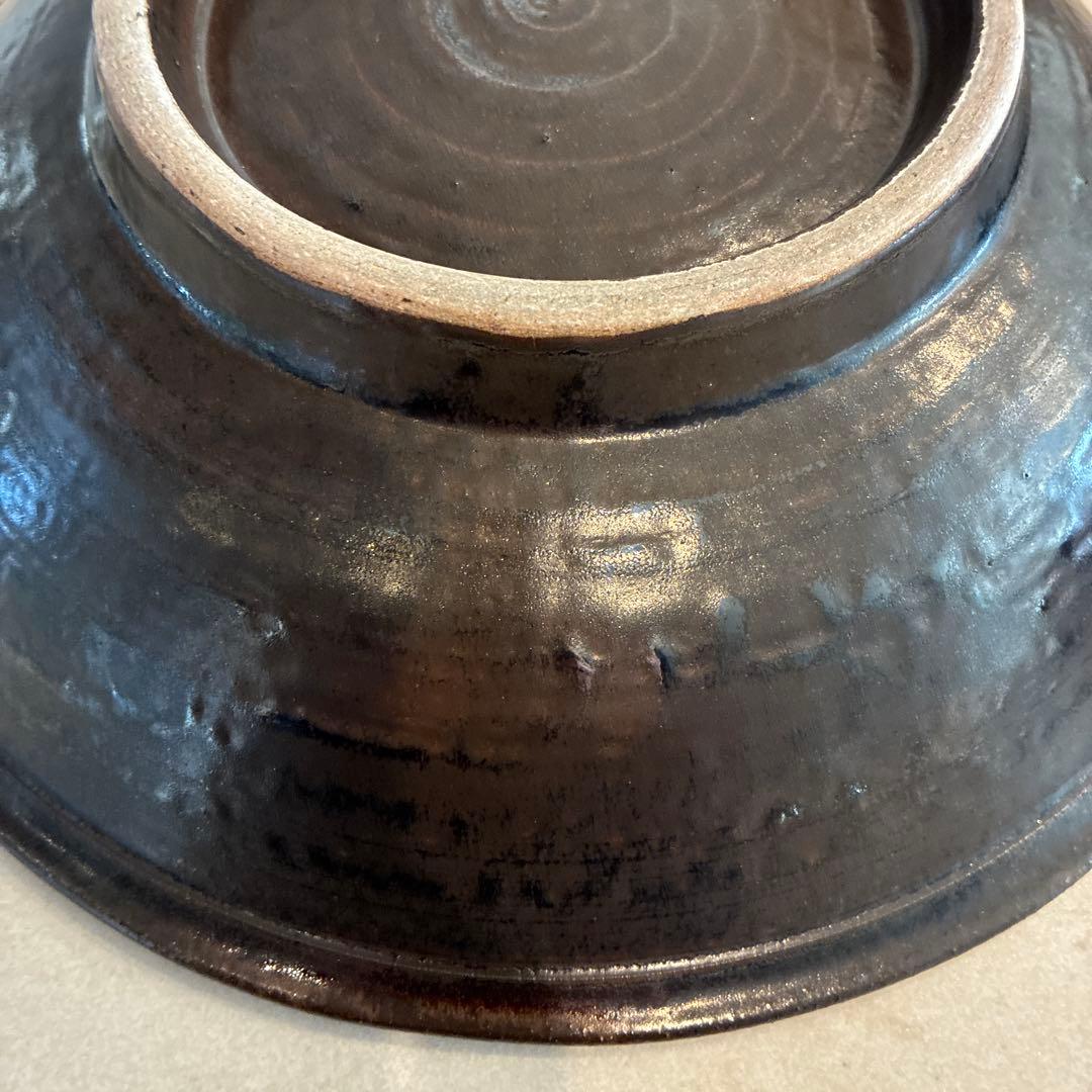 【極美品】やちむん　沖縄陶器　田村窯　30㎝大皿