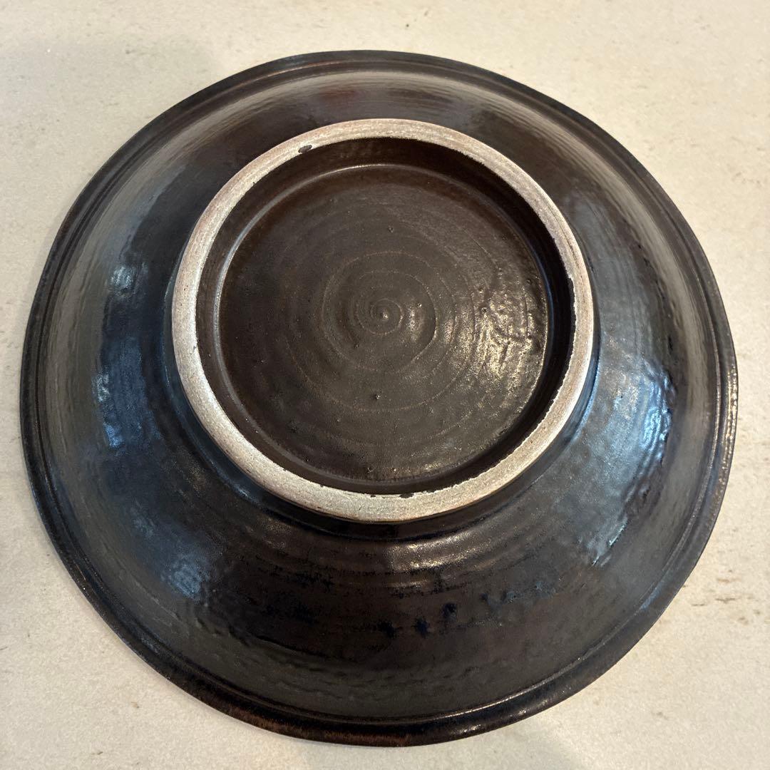 【極美品】やちむん　沖縄陶器　田村窯　30㎝大皿
