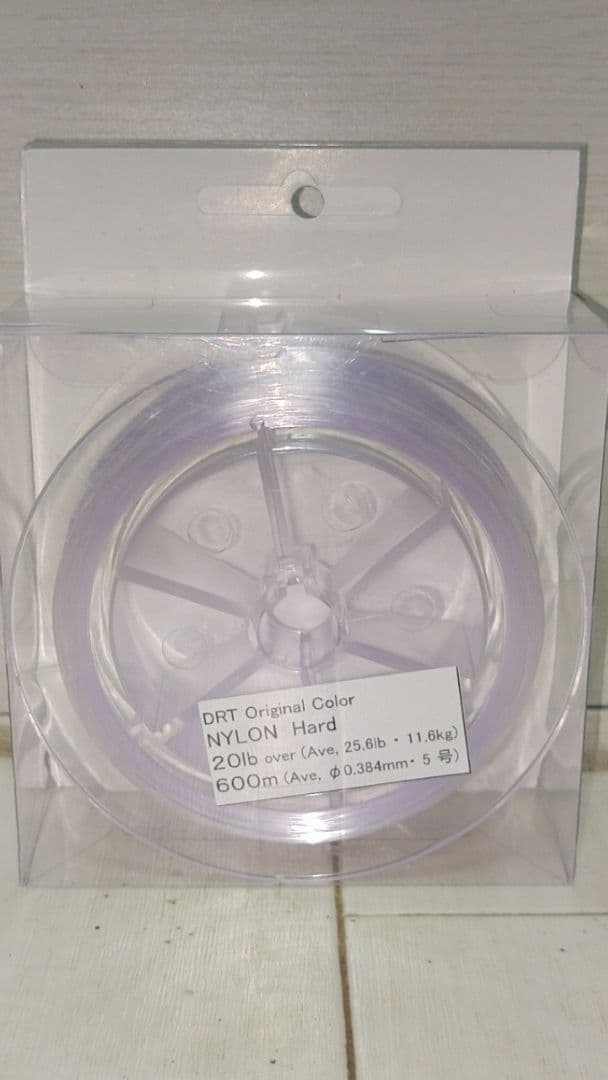 DRT ナイロン釣り糸 600m 紫 DRT Nylon Hard 20lb