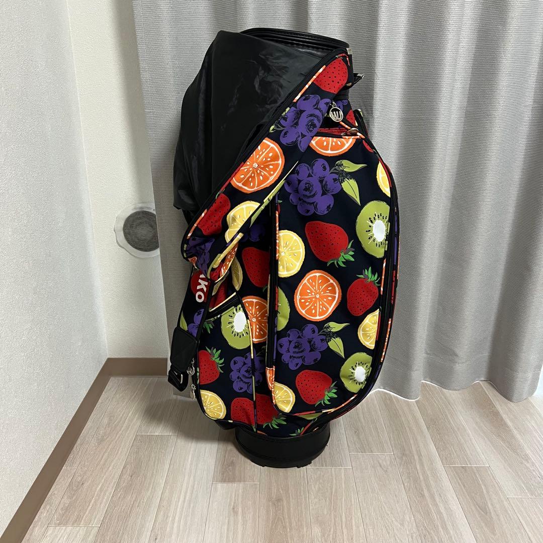 MIEKUESAKO SPORTS フルーツ柄キャディバッグ