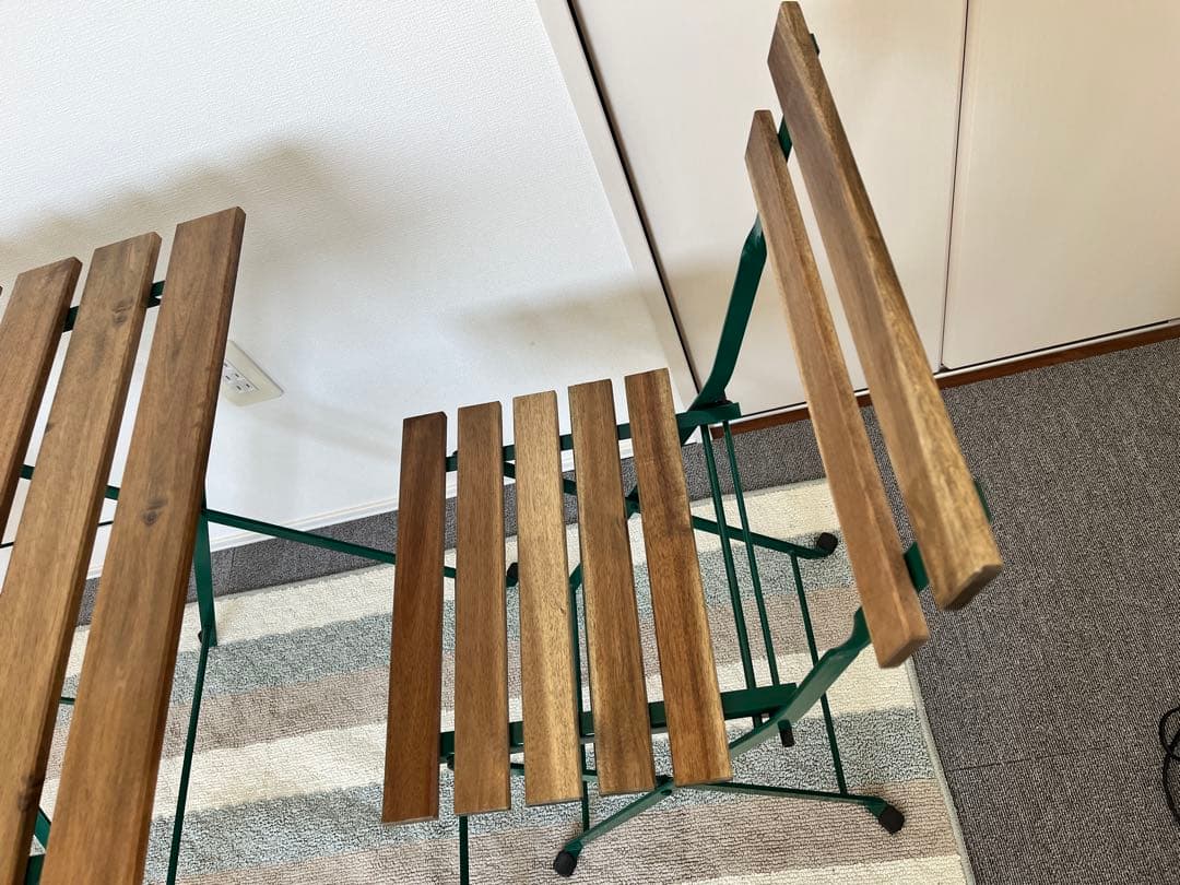 IKEA TÄRNÖ（テルノー）折りたたみ式 ガーデンテーブル＋チェア2脚セット