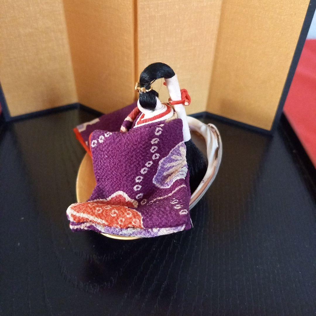 はまぐり　古布ちりめん　雛人形　セット
