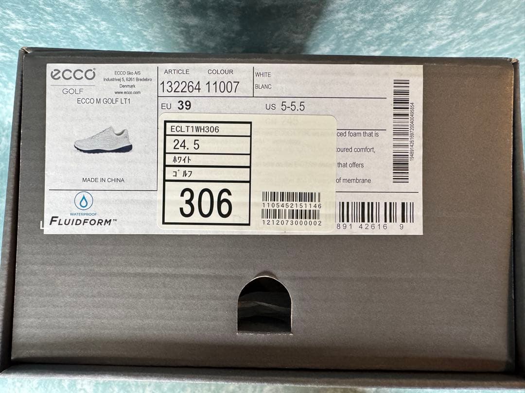 ECCO ゴルフシューズ ホワイト ECCO M GOLF LT1