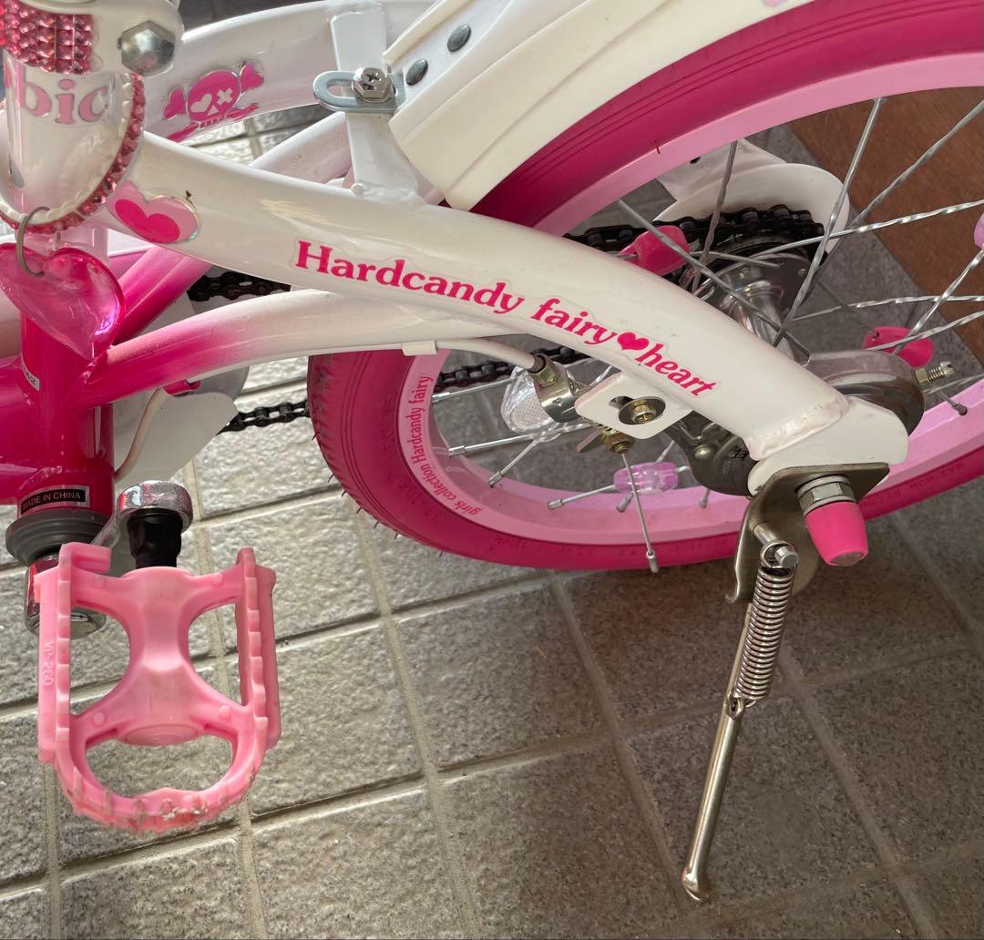 ハートキャンディ　補助輪付自転車　16インチ　ピンク