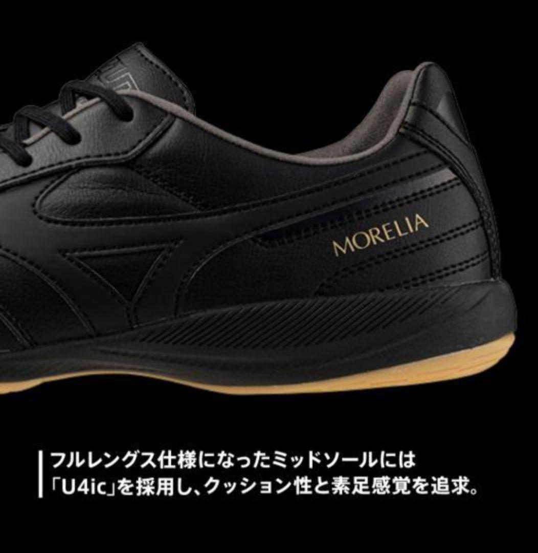 モレリア SALA PRO IN フットサル ブラック×ブラック 28cm