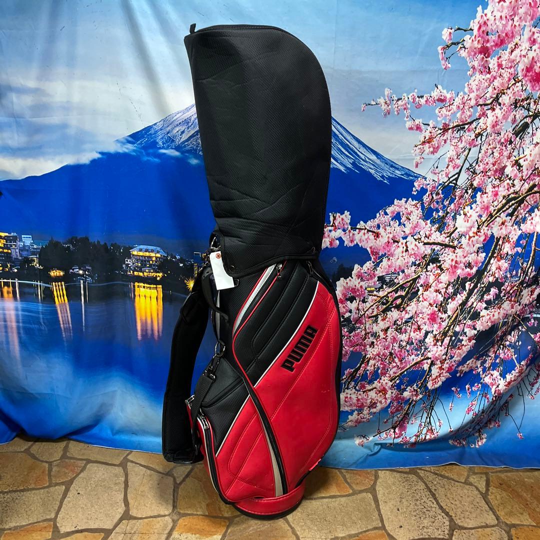 寶BZ-1584 PUMA キャディバッグ 内径約21cm 重量約2.7kg
