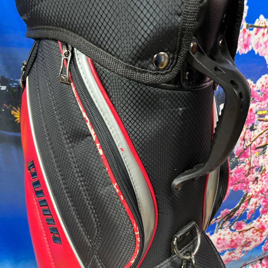 寶BZ-1584 PUMA キャディバッグ 内径約21cm 重量約2.7kg