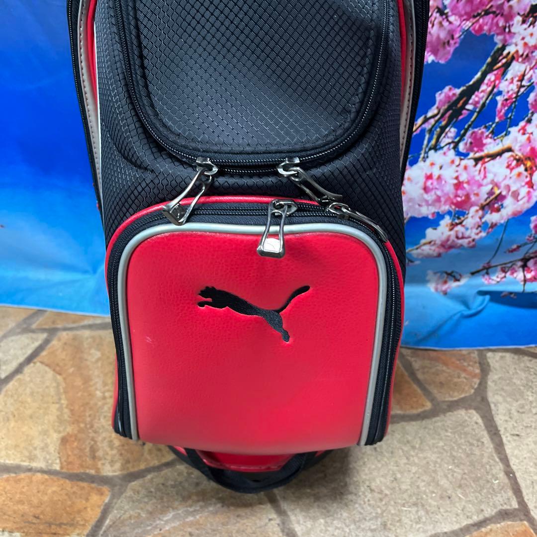 寶BZ-1584 PUMA キャディバッグ 内径約21cm 重量約2.7kg