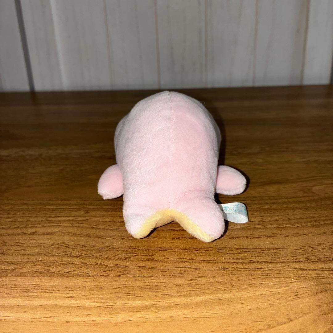 まめゴマぬいぐるみ。桜ピンク。さくら。レトロなまめゴマぬいぐるみ。