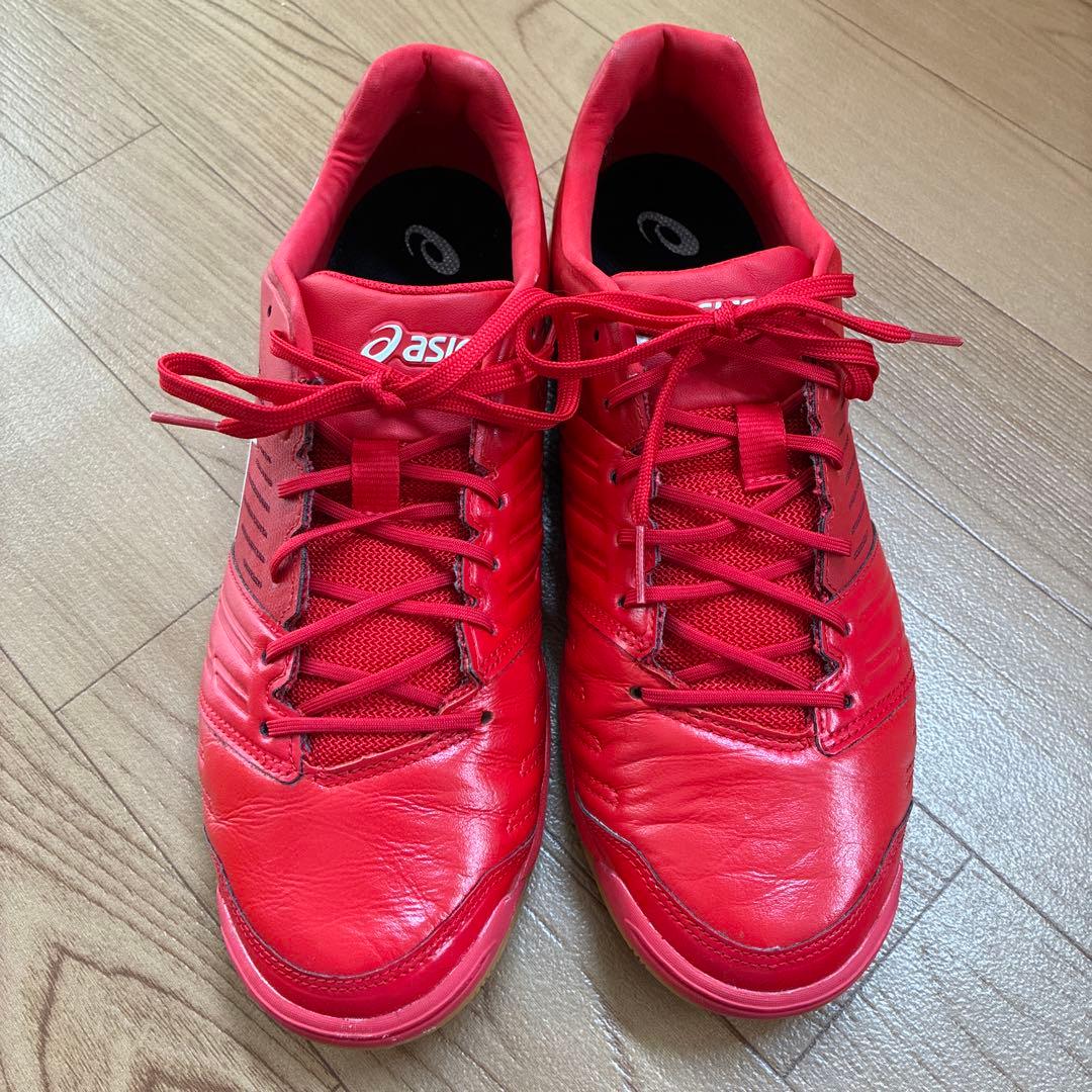 デスタッキ　27cm／asics フットサルシューズ レッド