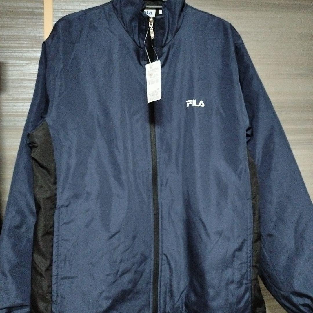 新品　FILA　ウインドブレーカー　上下　セットアップ　Mサイズ　ネイビー