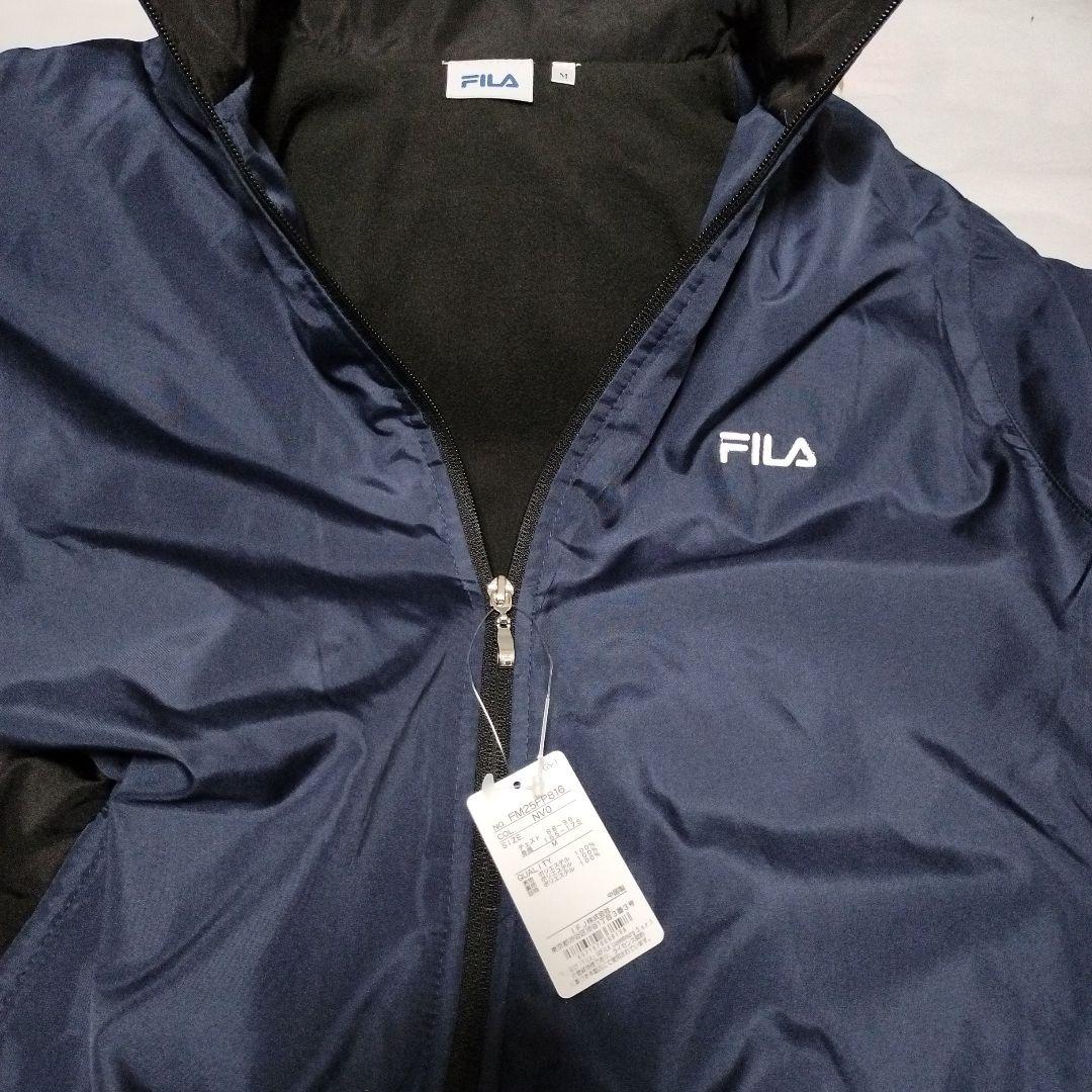 新品　FILA　ウインドブレーカー　上下　セットアップ　Mサイズ　ネイビー