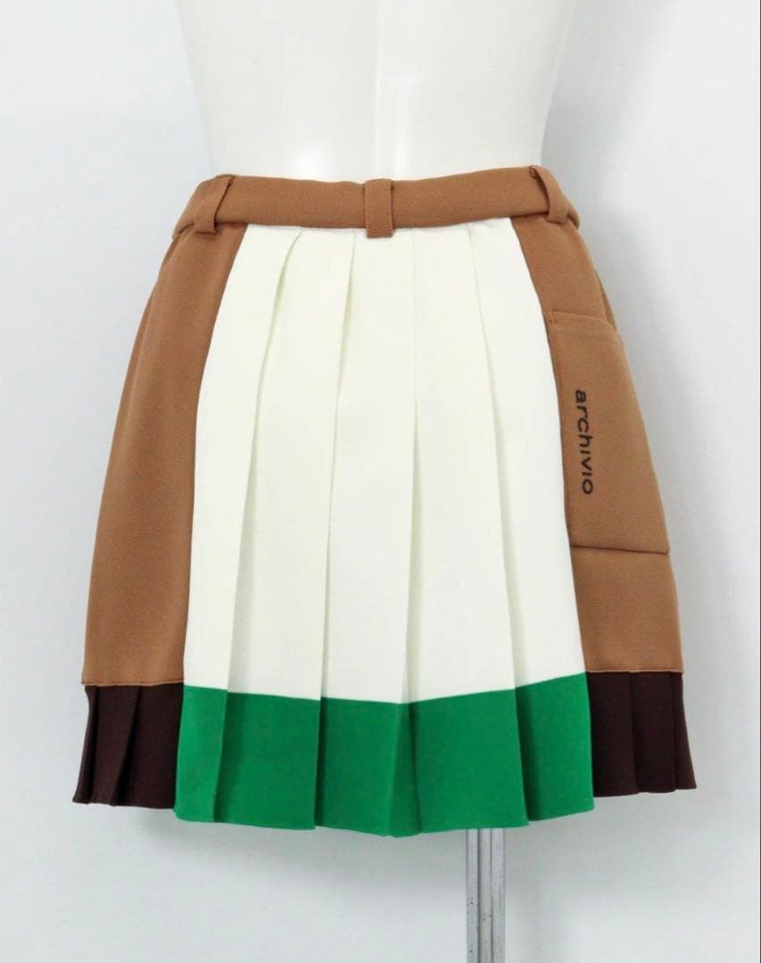 【未使用】ARCHIVIO 定価38,500円ニットプリーツスカート