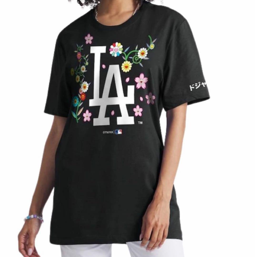 限定完売品 ドジャース 村上隆 特別コラボ Tシャツ サイズL ブラック