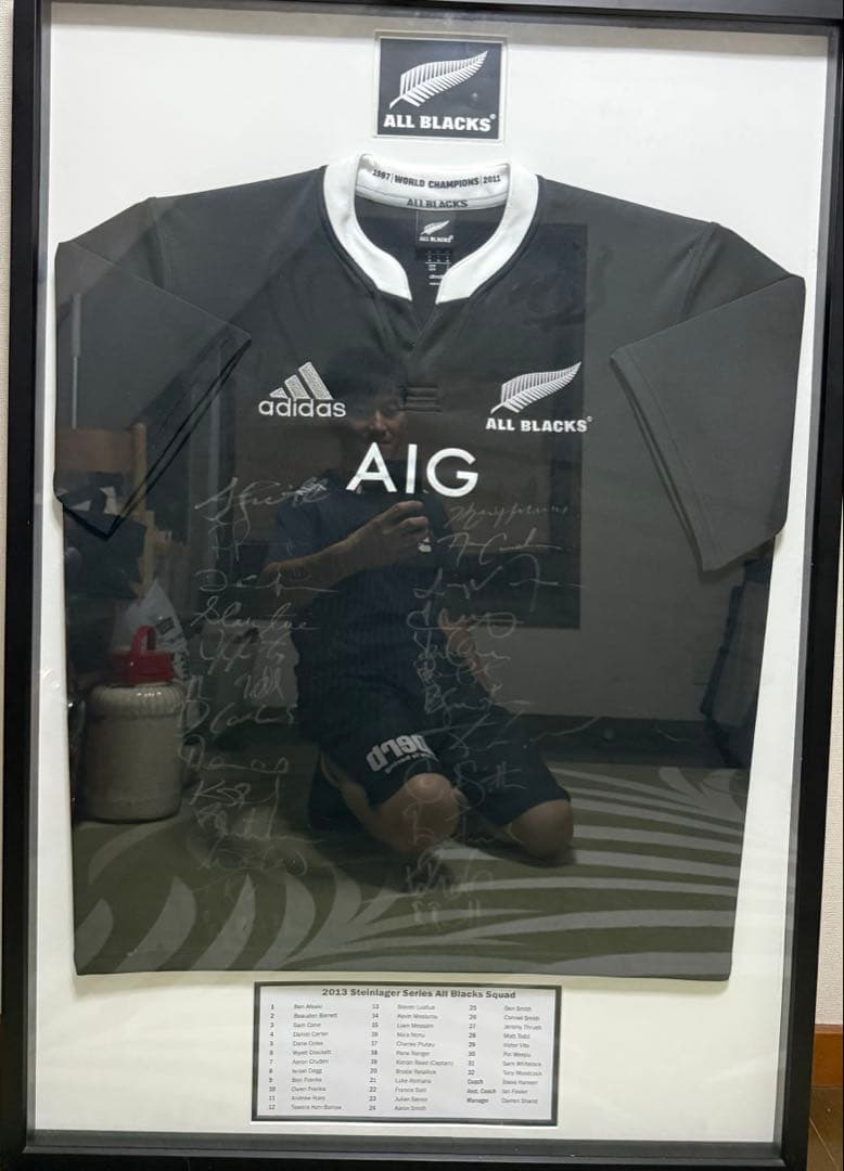 レア！！2013年 ALL BLACKS 直筆サイン入り