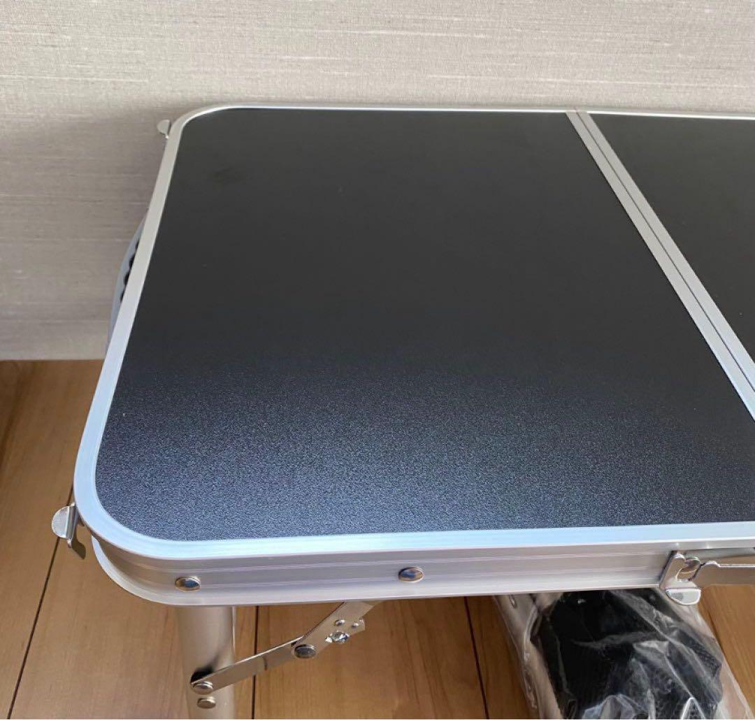 ２個セット　テーブル　バーベキューテーブル　アウトドア　ブラック　キャンプ