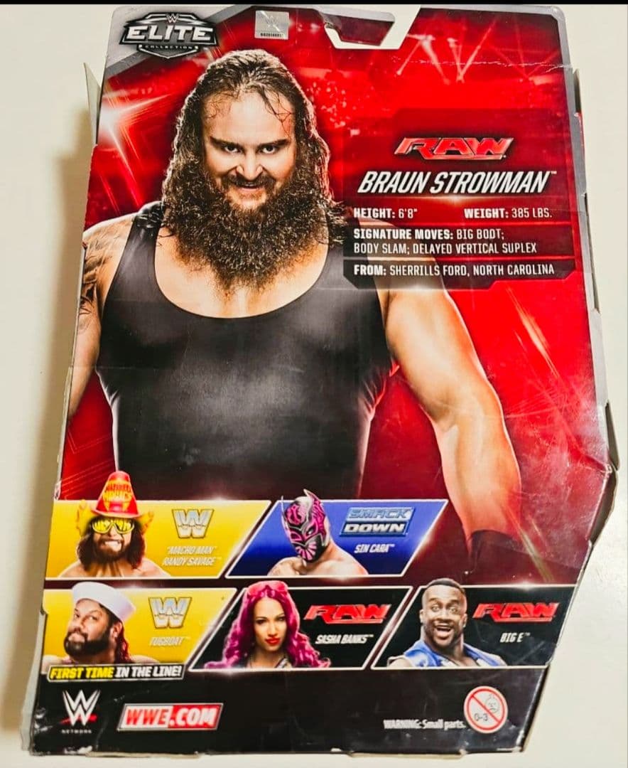 WWE エリート ブラウン・ストローマン フィギュア(未開封品)